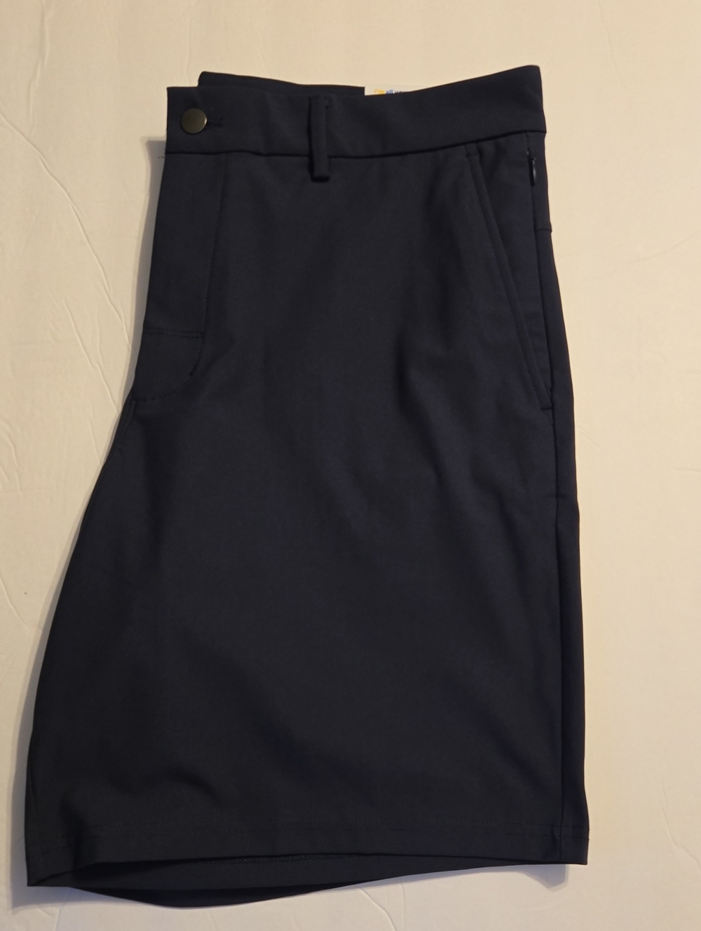 Old Navy Dark Navy Flat-Front Performance Shorts - W36